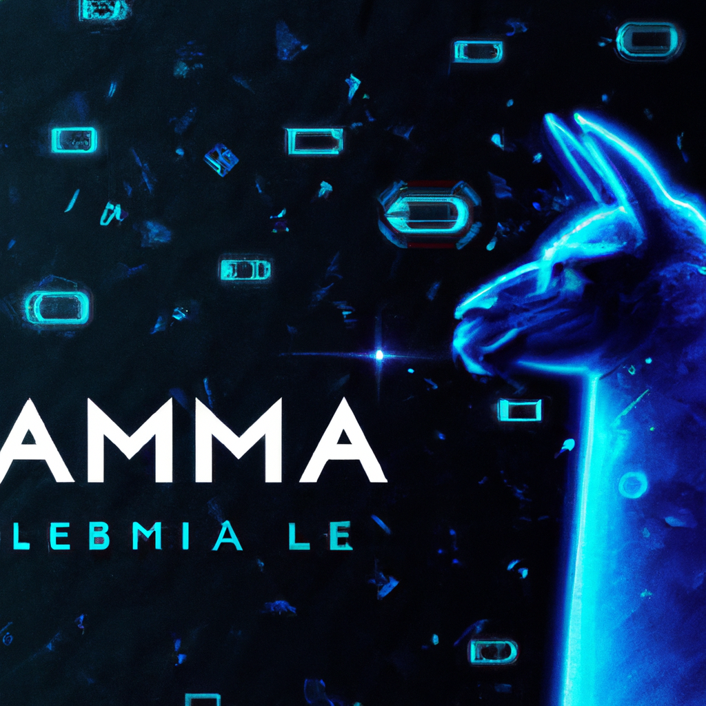 Contorno de una llama en neón con fondo digital abstracto y texto 'GAMMA'